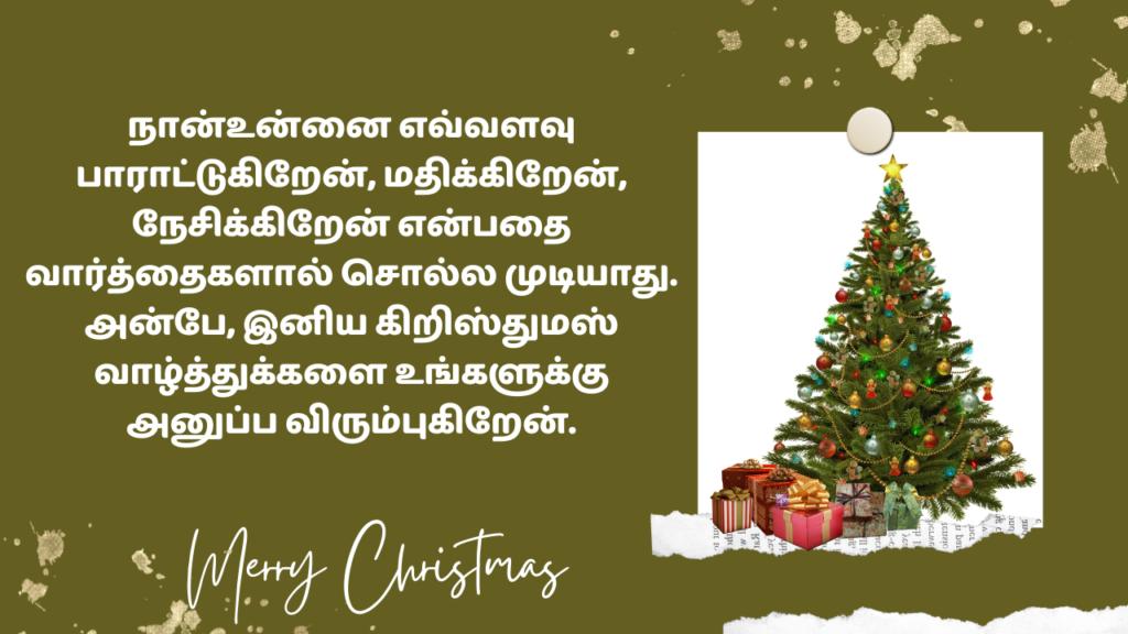 Perfect Christmas Love Messages for Wife in Tamil